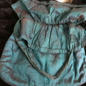 Mini Aqua Chrome Tinted Pouch